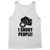 i shoot people t shirt funny photographer tee camera photography digit Tank Top
