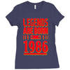 legends are born in 1986 hoodie Ladies Fitted T-Shirt