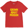 grown adult person V-Neck Tee