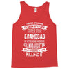 Super Cool Granddad Of A Freaking Awesome Granddaughter Tank Top