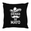 drinko de mayo Throw Pillow