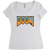 Wtf Doom Black Stroke Women's Triblend Scoop T-shirt