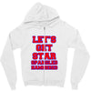star spangled hammered Zipper Hoodie