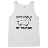 are you looking at my weiner t shirt funny dog wiener dachshund s m l Tank Top