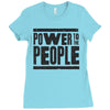 power to the people Ladies Fitted T-Shirt