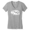 camper van funny mens campervan cotton Women's V-Neck T-Shirt