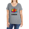 Canada Leaf LGBT Ladies Curvy T-Shirt