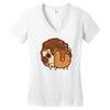 pancake pug Women's V-Neck T-Shirt
