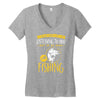 fishing in my head! Women's V-Neck T-Shirt