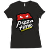 pizza time Ladies Fitted T-Shirt
