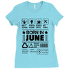 Born In June Ladies Fitted T-Shirt