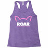 pussy roar - women's march alliance white logo Racerback Tank
