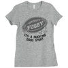 fugby it's a rucking good game Ladies Fitted T-Shirt