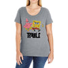 Trouble Ladies Curvy T-Shirt