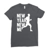 new year, new me running fitness Ladies Fitted T-Shirt