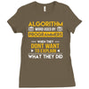 algorithm word used by programmers Ladies Fitted T-Shirt