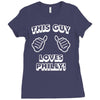 this guy loves philly Ladies Fitted T-Shirt