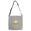 birthday unicorn girl Adjustable Strap Totes
