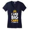 i like big monster cars Women's V-Neck T-Shirt