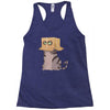 cat in the box! Racerback Tank