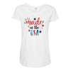 4th of July Maternity Scoop Neck T-shirt