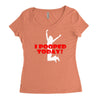 i pooped today Women's Triblend Scoop T-shirt