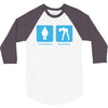 your girlfriend my girlfriend mens funny t shirt 3/4 Sleeve Shirt