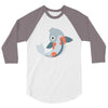 fish color 3/4 Sleeve Shirt