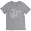 prick with a fork V-Neck Tee