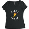 Pizza Power Women's Triblend Scoop T-shirt