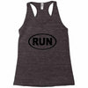 basic running oval Racerback Tank