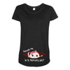 Excuse Me Is It February Yet Baby Girl Maternity Scoop Neck T-shirt