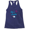 she's so lucky Racerback Tank