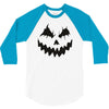 pumpkin face 3/4 Sleeve Shirt