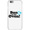 Bun in the Oven with Heart Baby Boy iPhone 6/6s Case
