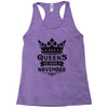 Queens Are Born In November Racerback Tank