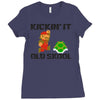 kickin it old skool Ladies Fitted T-Shirt