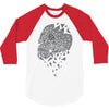 skull triangle 3/4 Sleeve Shirt