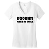 boobies make me smile (2) Women's V-Neck T-Shirt
