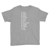 beard length chart Youth Tee