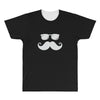hipster glasses and moustache All Over Men's T-shirt