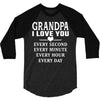 I Love You Grandpa 3/4 Sleeve Shirt