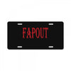 fapout License Plate