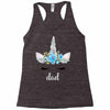 birthday unicorn family series dad Racerback Tank