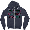 no more unicorns 2 Zipper Hoodie