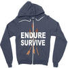 endure and survive Zipper Hoodie