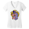 loup de cartoon Women's V-Neck T-Shirt