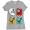 pac skull copy Ladies Fitted T-Shirt