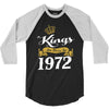 kings are born in 1972 3/4 Sleeve Shirt