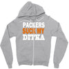 chicago bears tee packers can suck my ditka Zipper Hoodie